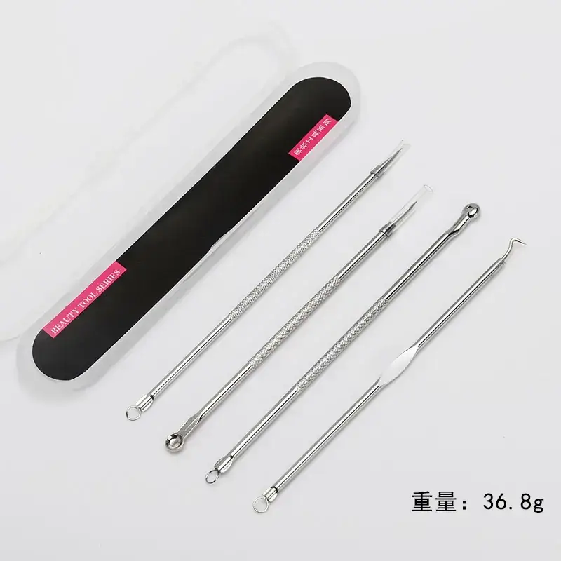 Factory Wholesale Rose Gold Acne Needles 4Pc Set