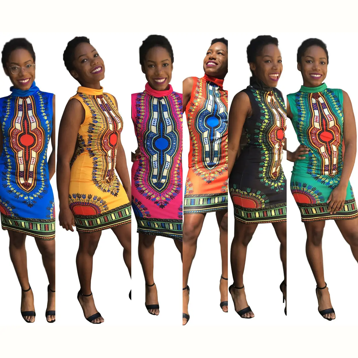 Sexy Printed Slim Fit Dress for Women