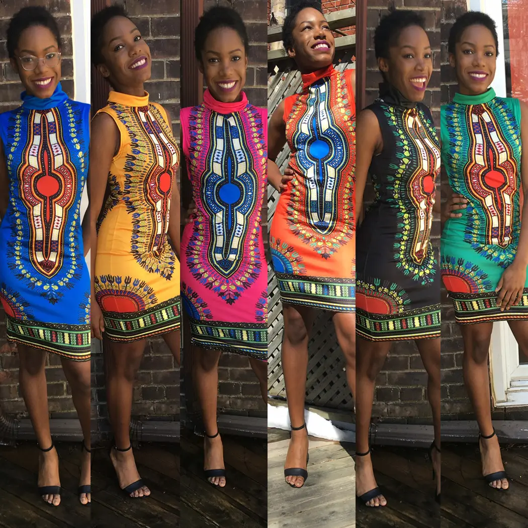 Sexy Printed Slim Fit Dress for Women