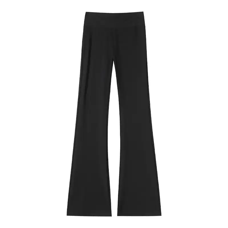 Black Flared Pants for Women 2025 Spring Autumn - Image 7