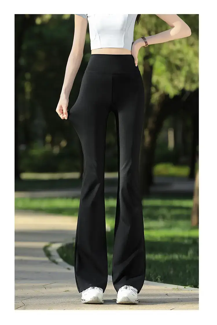 Black Flared Pants for Women 2025 Spring Autumn — feature 14
