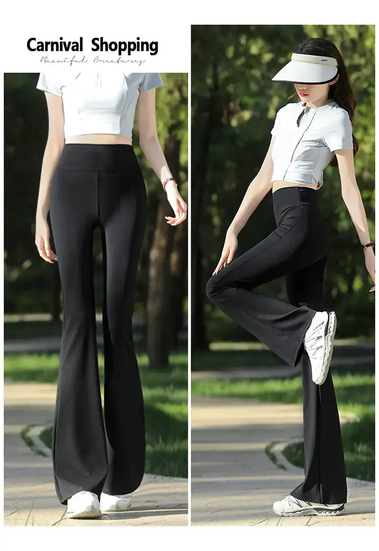 Black Flared Pants for Women 2025 Spring Autumn — feature 15