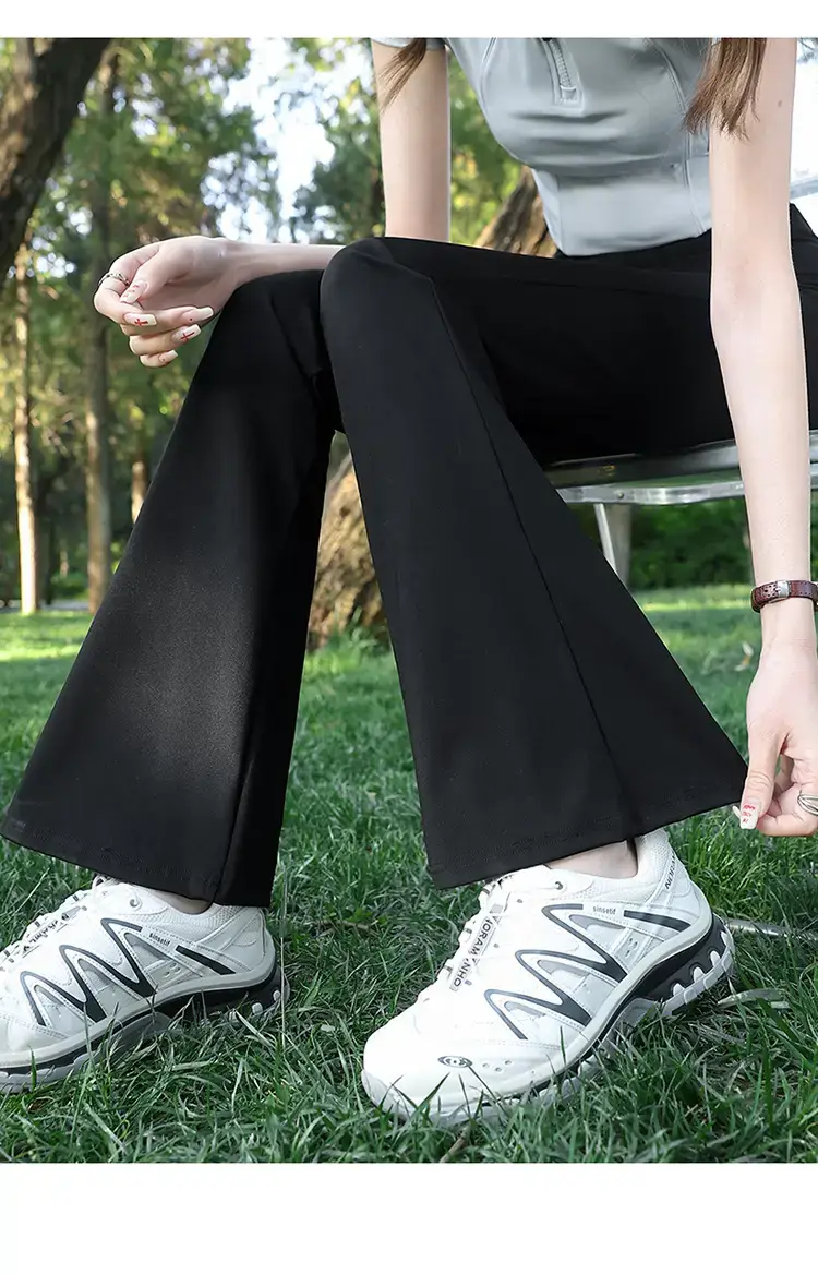 Black Flared Pants for Women 2025 Spring Autumn — feature 16