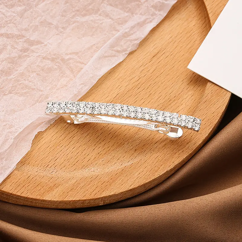 European American Hair Accessories Rhinestone Bow Clips Wholesale - Image 6