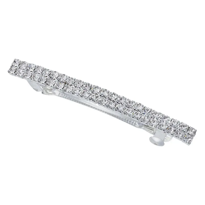 European American Hair Accessories Rhinestone Bow Clips Wholesale