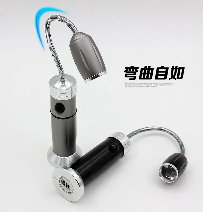 Rechargeable Magnet Rotating Flashlight with Zoom & Magnet — feature 12