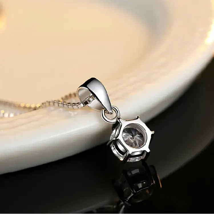 Silver Six Claw Clavicle Necklace for Women - Image 5