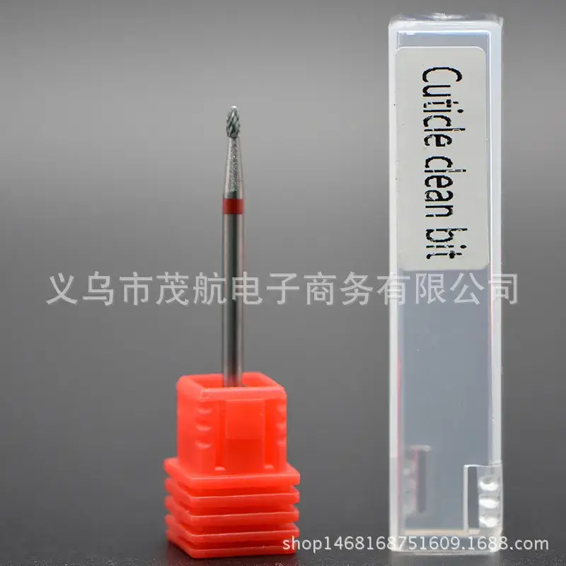 Nail Grinding Head Tungsten Steel Red Base