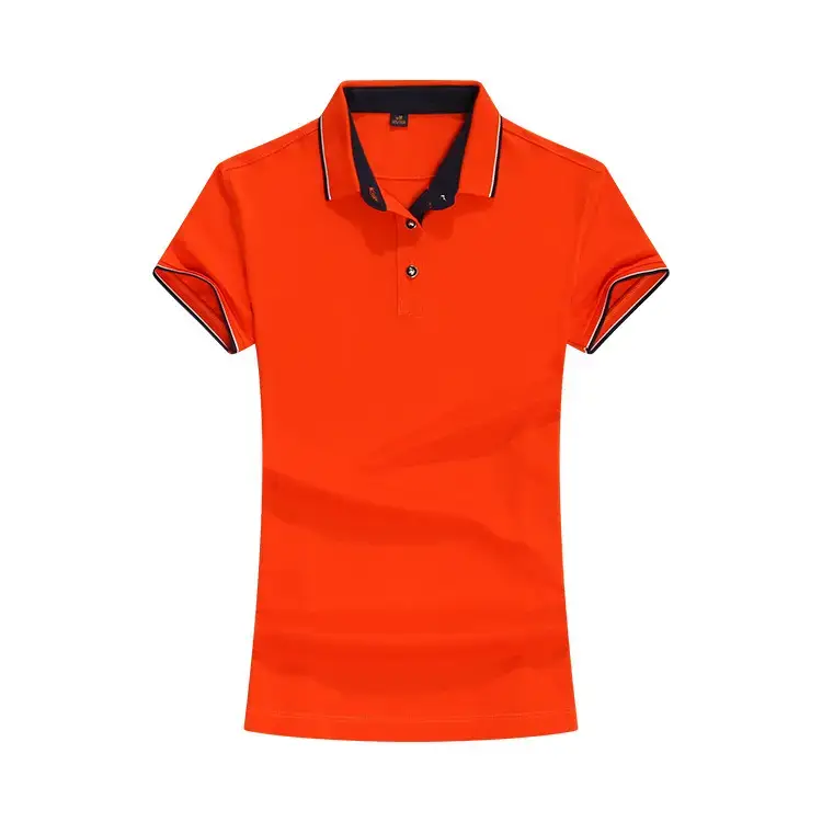 Men Yellow Cotton Polo Shirt with Black Trim - Image 8