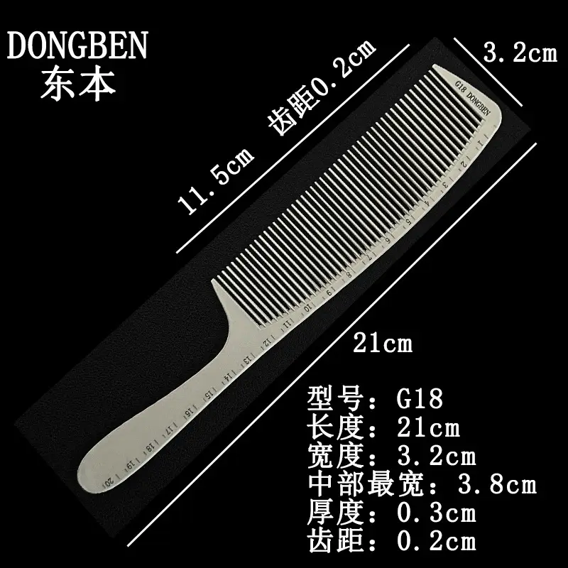 Ultra-Thin Carbon Steel Hair Comb for Men - Image 7