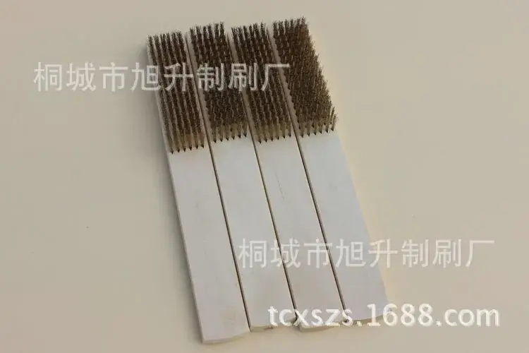 6排镀铜钢丝刷