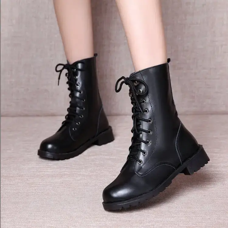 Short Boots Women's Single Boots British Style Shoes 2024 New Spring Autumn Summer Thin Thick-Soled Motorcycle Boots Ins Trbottom - Image 4