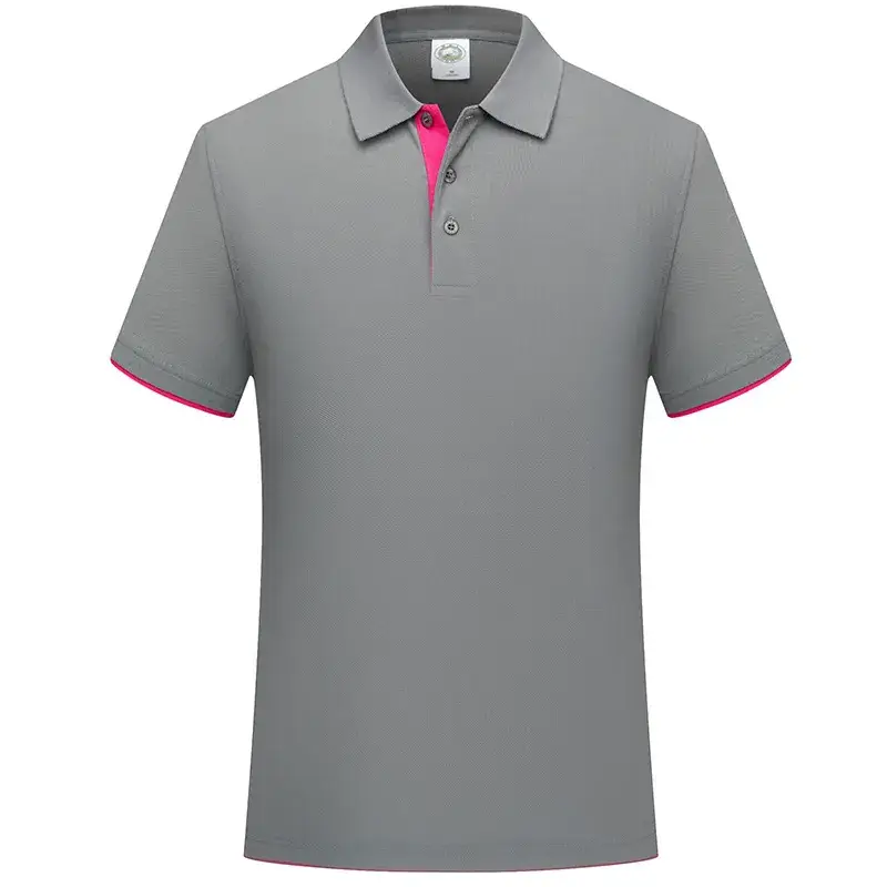 Men Navy Polo Shirt with Yellow Embroidery - Image 7
