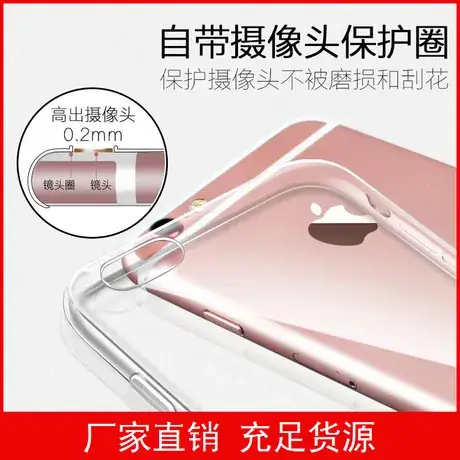 Apple iPhone 7 Plus Clear Silicone Anti-Fall Sleeve — feature 12