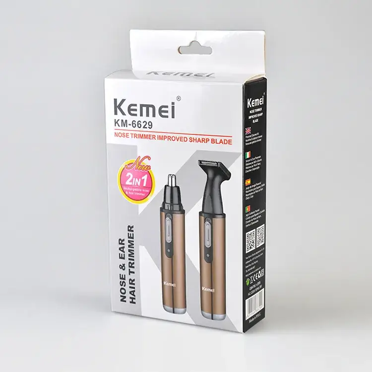 Kemei Electric Nose Hair Trimmer 2-in-1 Rechargeable