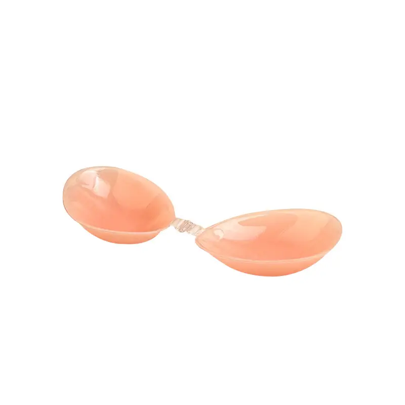Factory wholesale silicone bra invisible bra 4 times three-dimensional thick silicone bra wedding breast paste