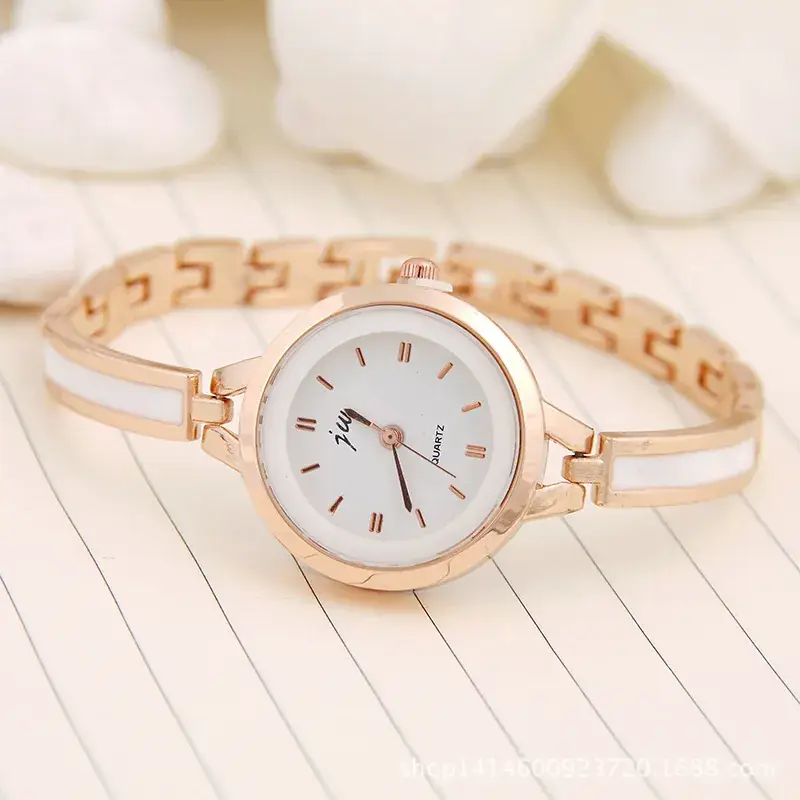 Women Silver Alloy Bracelet Watch Compact Dial - Image 3