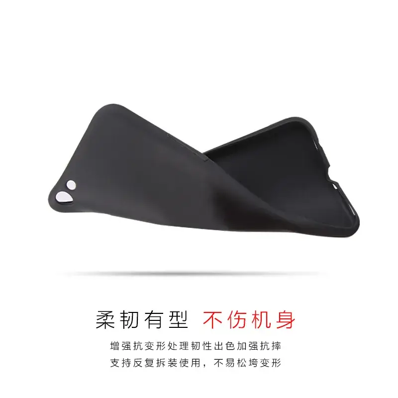Frosted TPU Silicone Phone Case Black Reno2Z - Image 12