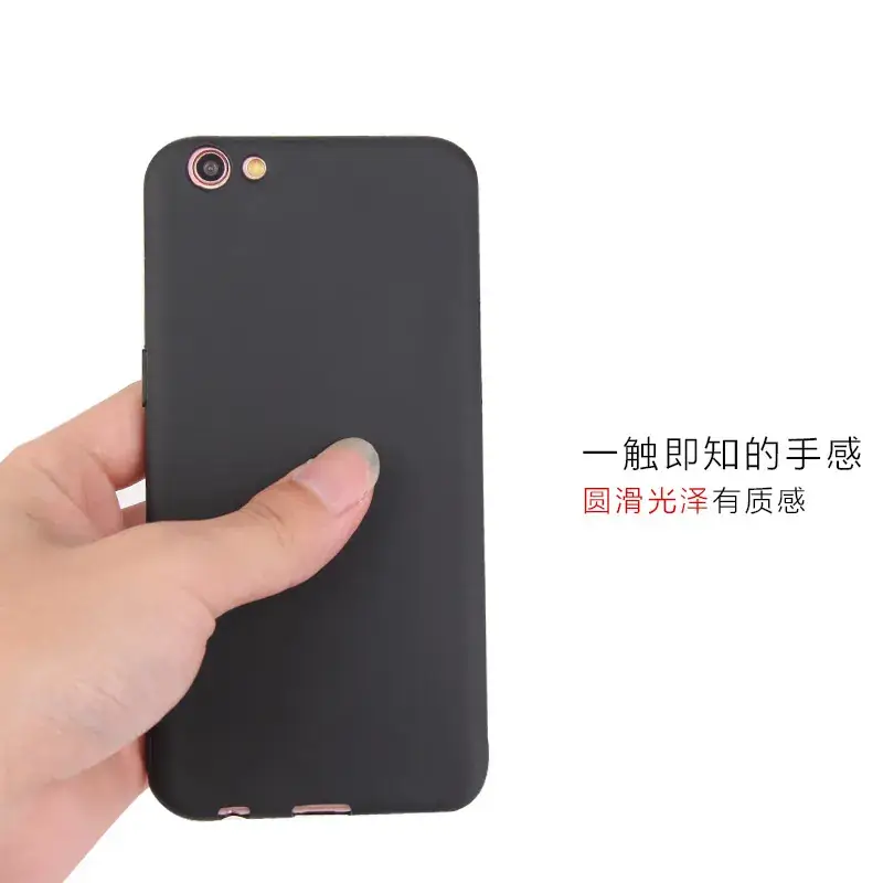 Frosted TPU Silicone Phone Case Black Reno2Z - Image 13