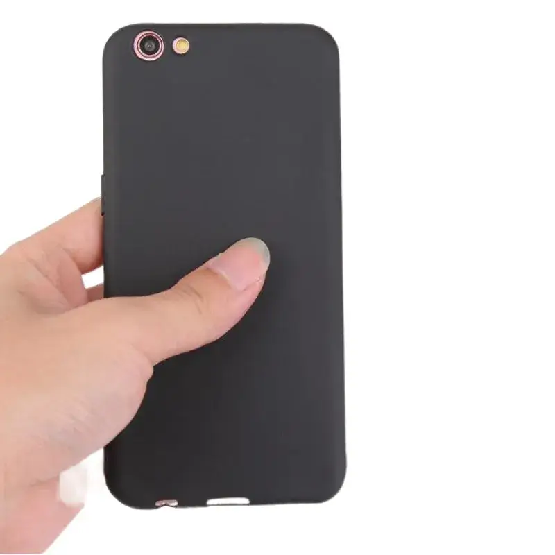 Frosted TPU Silicone Phone Case Black Reno2Z
