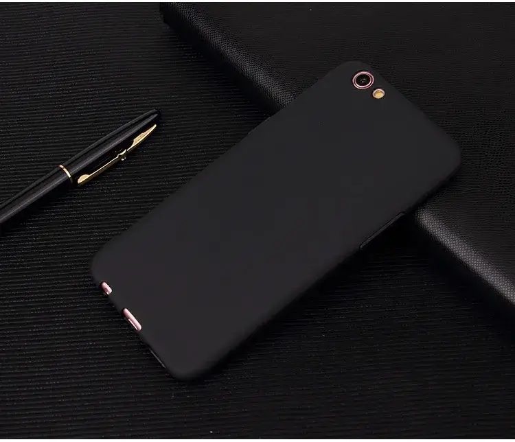 Frosted TPU Silicone Phone Case Black Reno2Z — feature 16