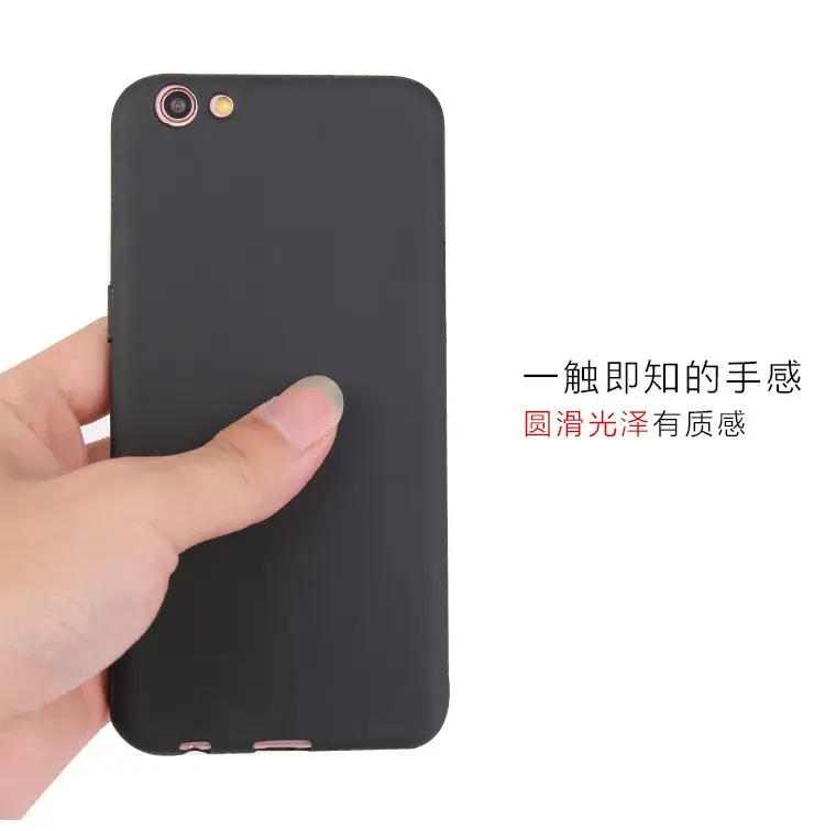 Frosted TPU Silicone Phone Case Black Reno2Z — feature 5
