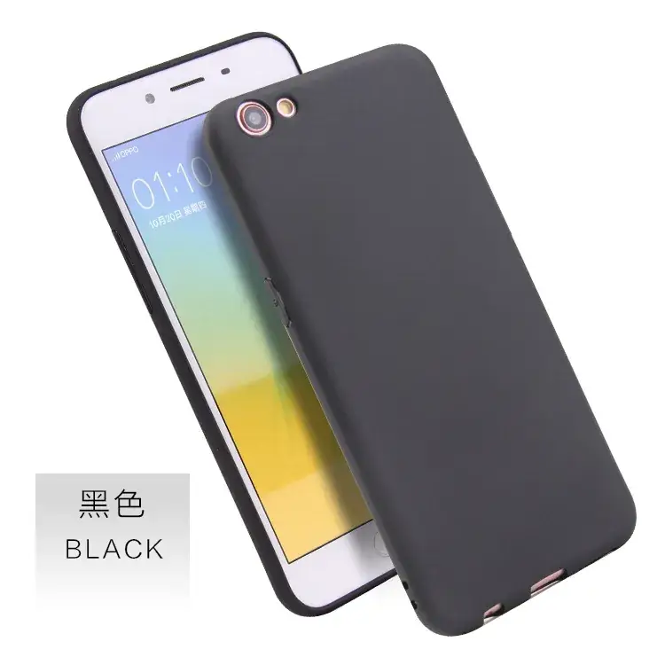 Frosted TPU Silicone Phone Case Black Reno2Z - Image 2