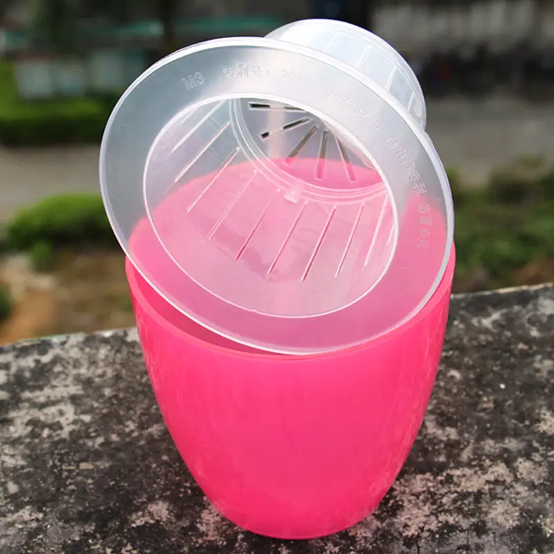 Plastic Flower Pots with Automatic Watering and Water Absorption, Resin Hydroponic Pots for Succulents, Green Plants, Potted Flowers, and Green Radish Plants, Lazy Flower Pots