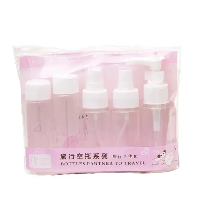 Portable Travel Cosmetic Bottle Set Pink Spray Bottle - Image 5