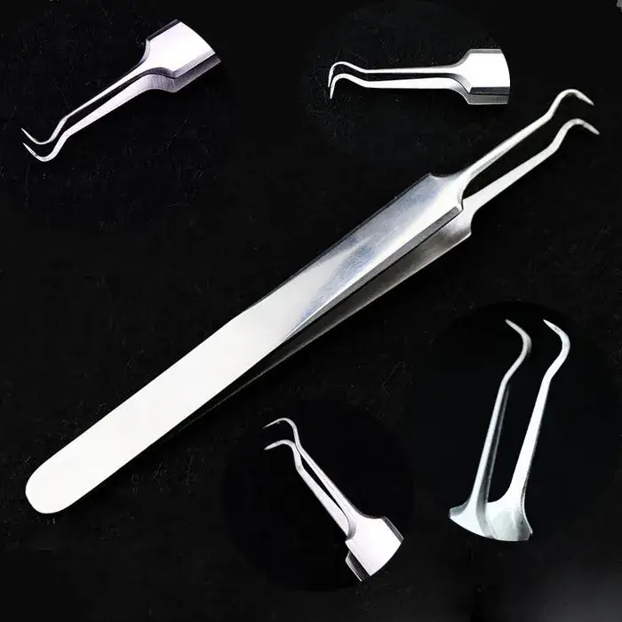 Stainless Steel Acne Clip Tweezers for Blackhead Removal - Image 2