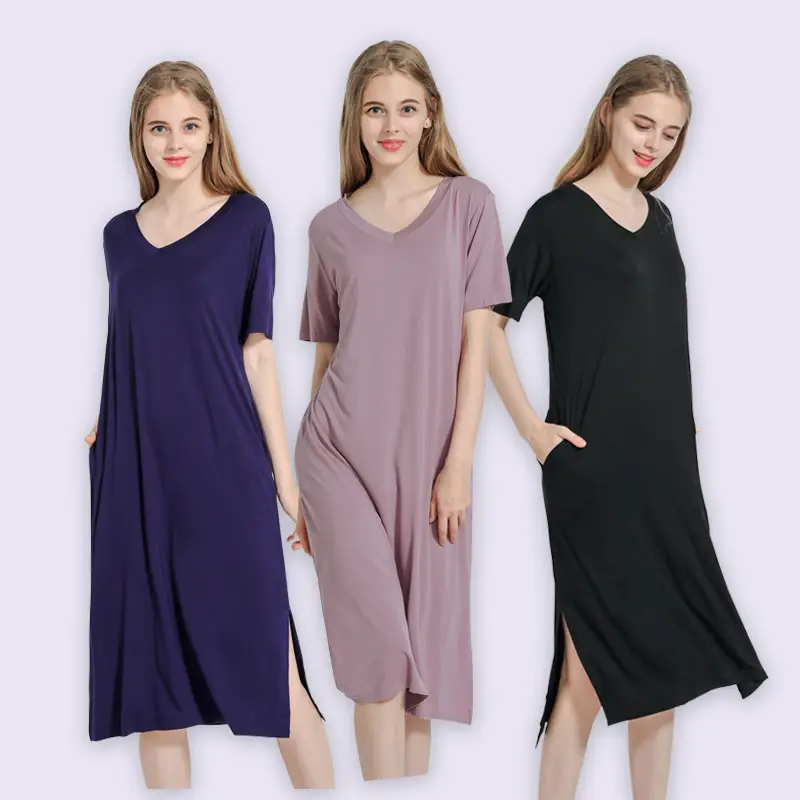 Black Korean Style V Neck Cotton Dress Large - Image 10