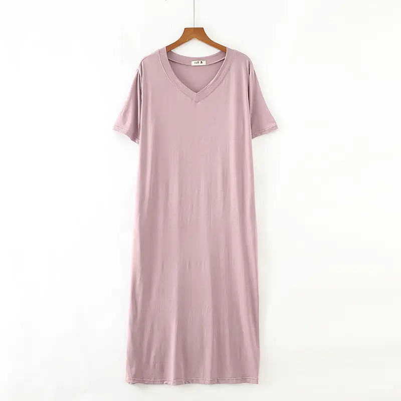 Black Korean Style V Neck Cotton Dress Large - Image 6