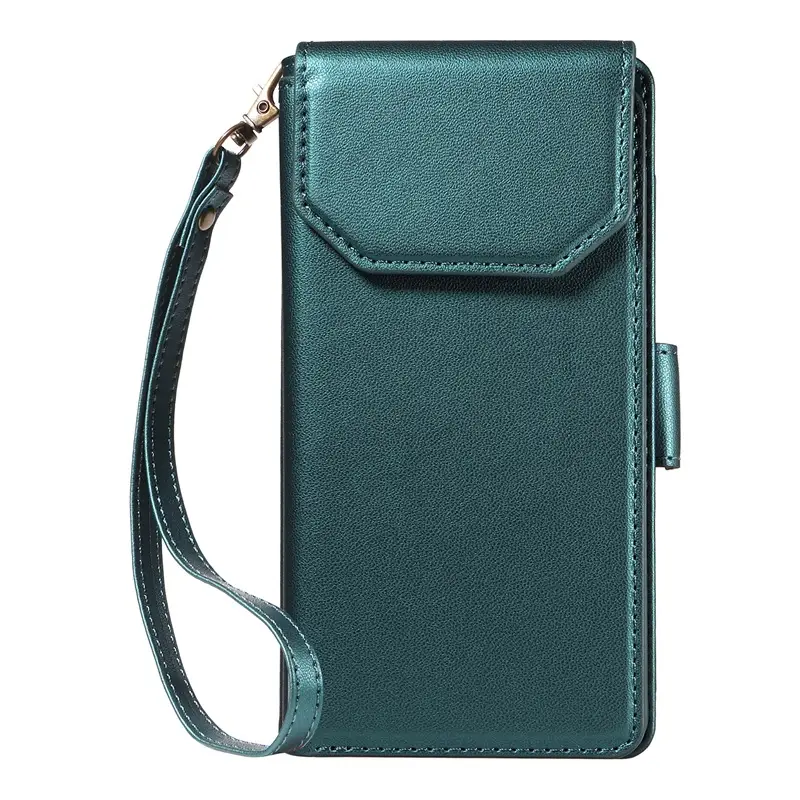 Apple 15 Pure Color Leather Mobile Phone Wallet Case
