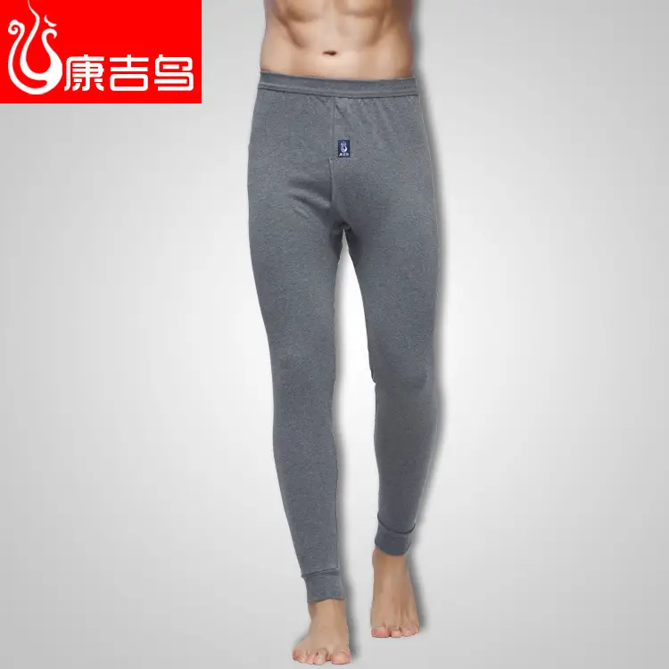 2026 Pure Cotton Autumn Pants for Men, Middle-Aged and Elderly, Loose-Fitting Base Layer Pants, High-Waisted Cotton Thermal Pants, Warm Pants for Autumn and Winter