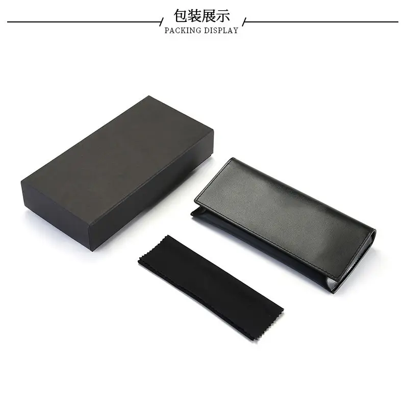 Gray Leather Sunglasses Box Packaging Set - Image 4