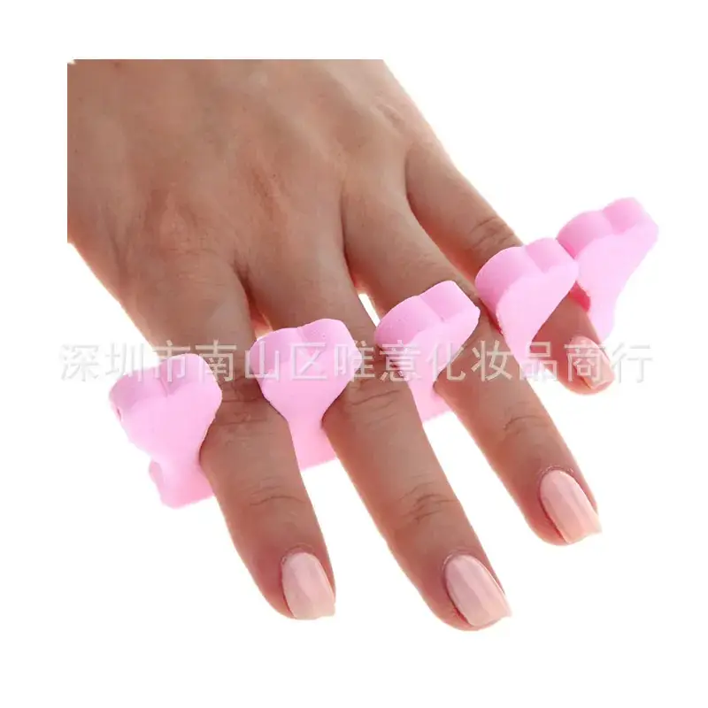 Pink Nail Art Sponges for Toe & Finger Split Design — feature 9