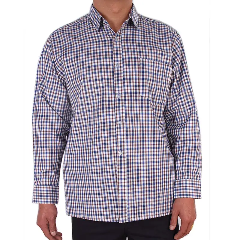 Men's Grey Flat Hem Long Sleeve Shirt