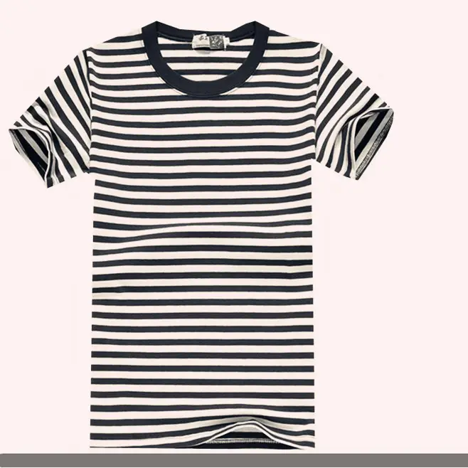 Vintage Sea Soul Striped T-Shirt Blue White Men's - Image 3