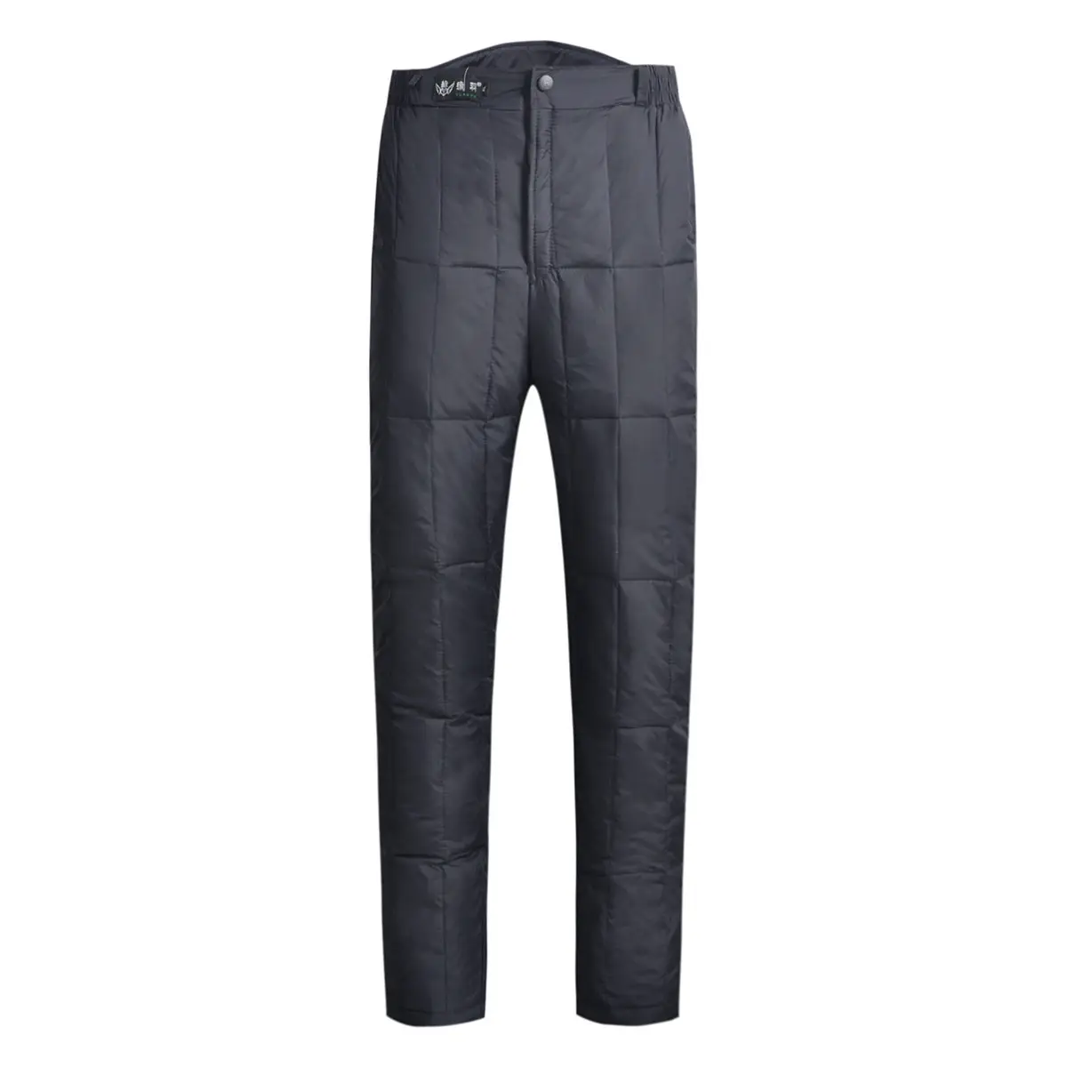 Men's Duck Silk Slimming Pants Grey Winter Warm - Image 4