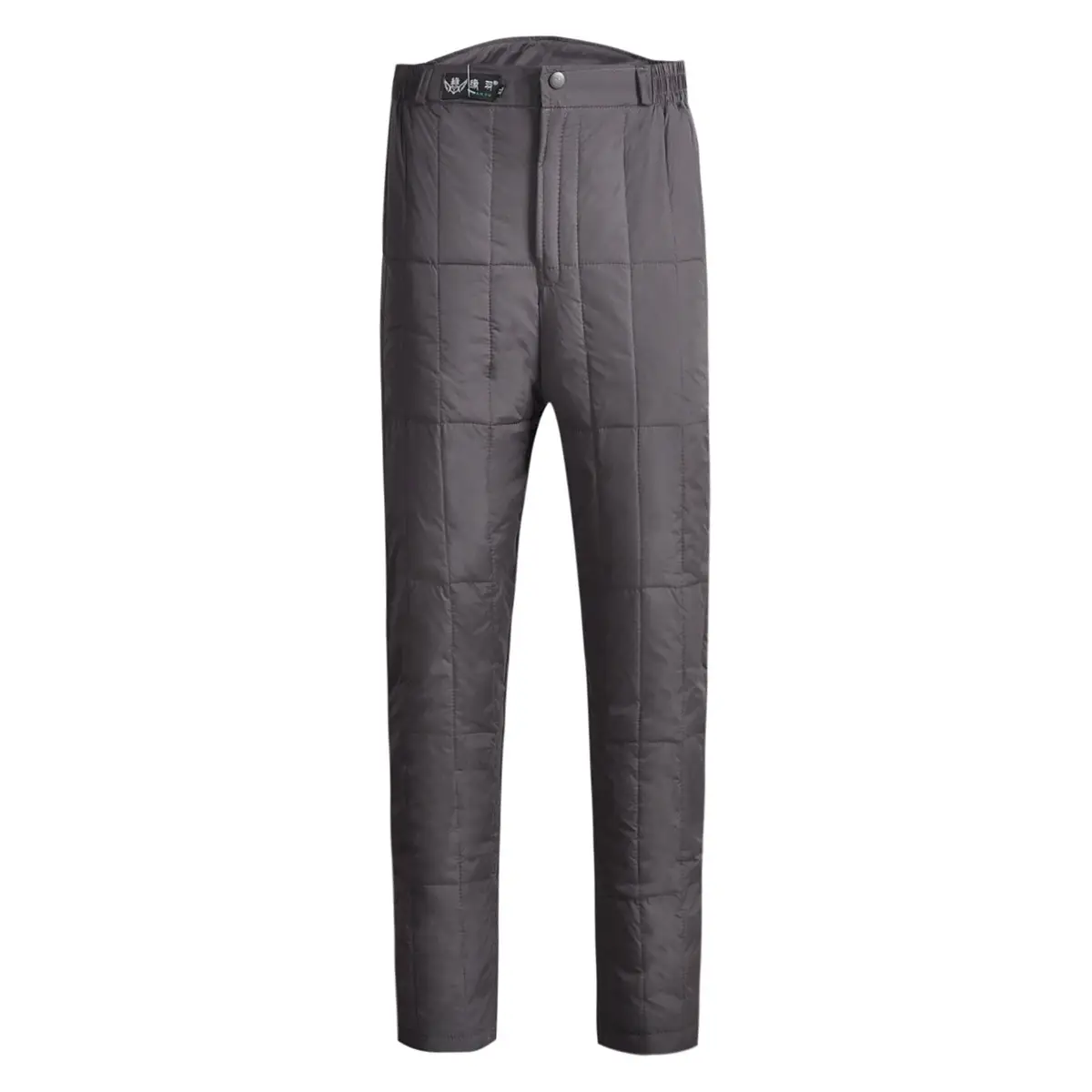 Men's Duck Silk Slimming Pants Grey Winter Warm - Image 5