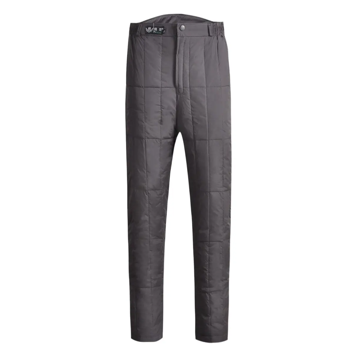 Men's Duck Silk Slimming Pants Grey Winter Warm