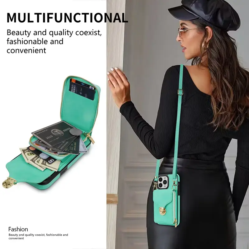 Multi-Card Lanyard with iPhone 17 Zipper Case - Image 8