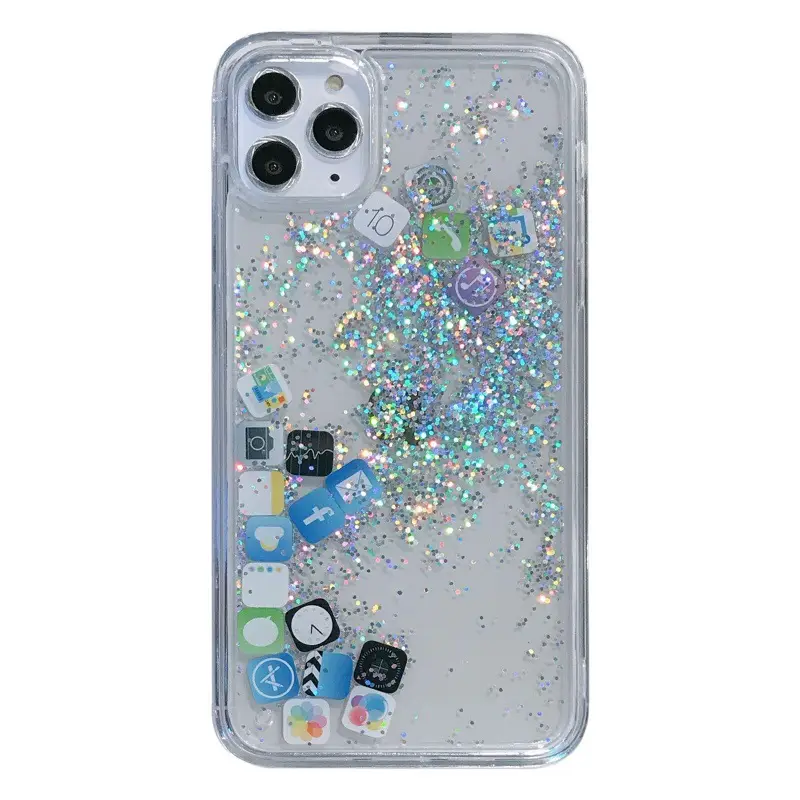 Black Magnetic Phone Case for iPhone 17 with Diamond Pattern