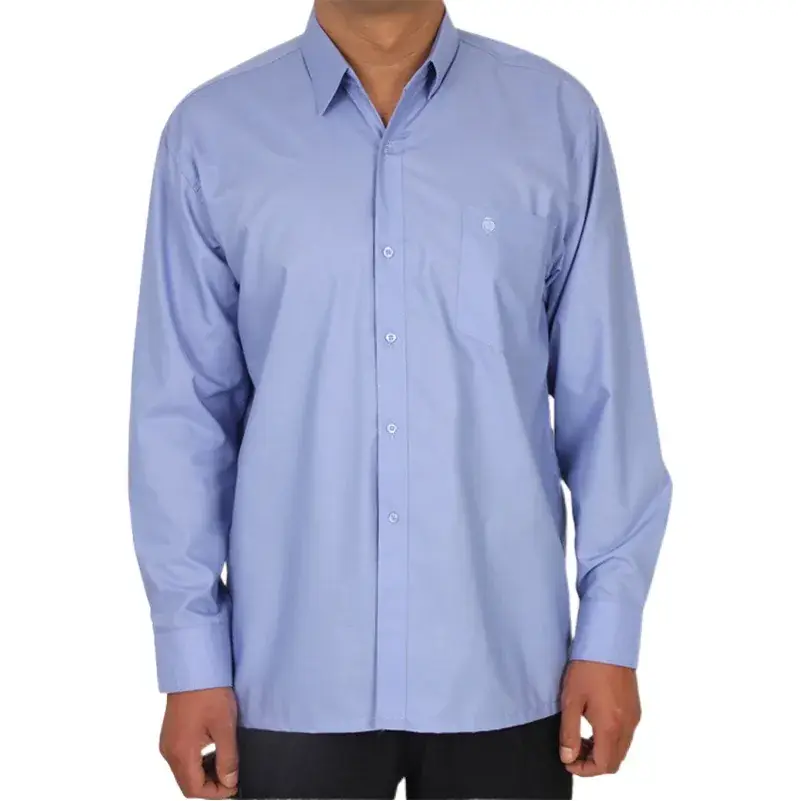 Middle-aged Cotton Long Sleeve Shirt for Men