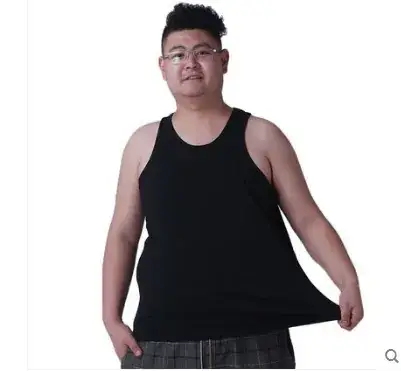 Men Cotton Vest Extra Large Grey - Image 2