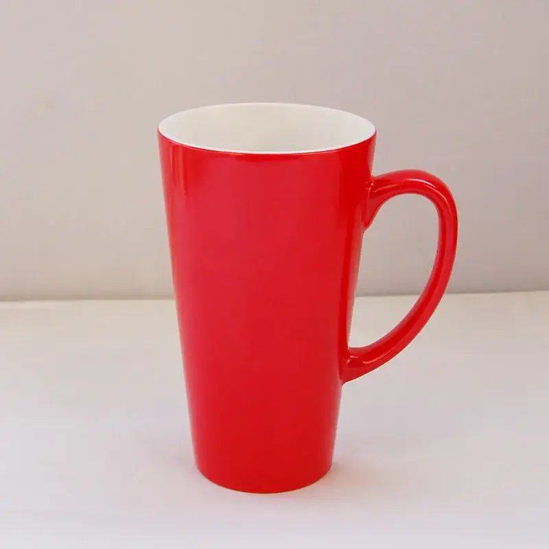 Heat Transfer Cup Brown Red Temperature Sensitive Ceramic