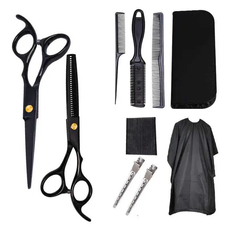 6.0 Inch Hair Scissors Black Barber Cutters - Image 2