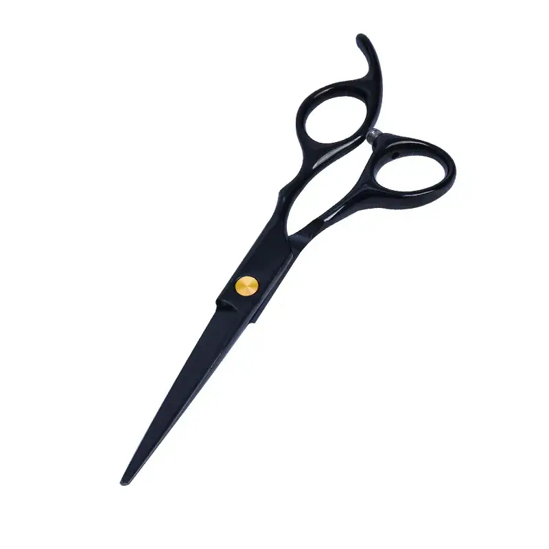 6.0 Inch Hair Scissors Black Barber Cutters - Image 5
