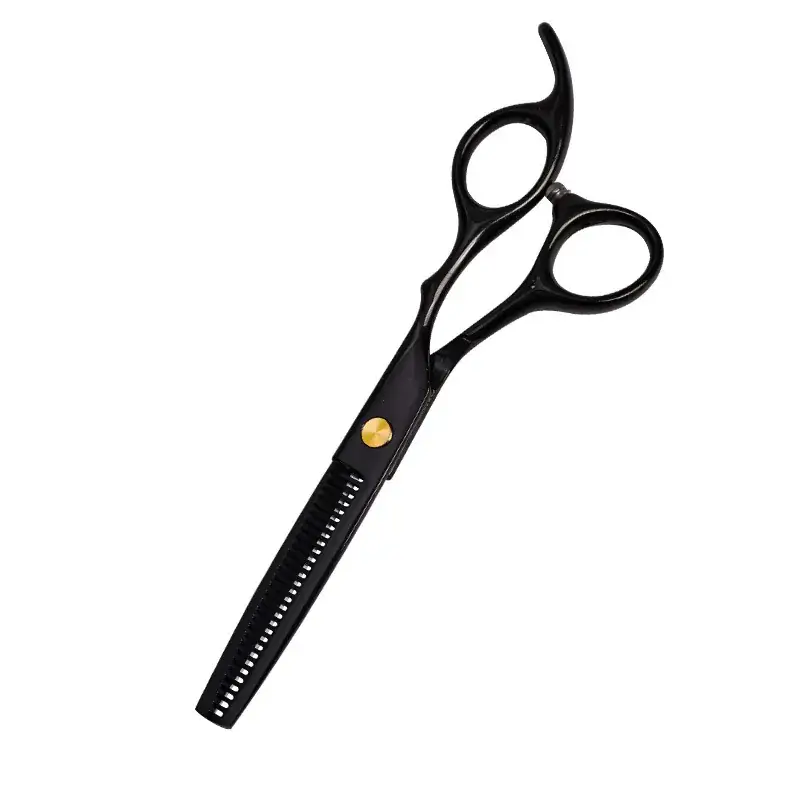 6.0 Inch Hair Scissors Black Barber Cutters - Image 6