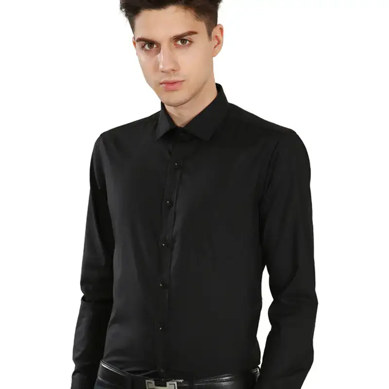 Distribution Men's Pink Slim Fit Long Sleeve Shirt - Image 10